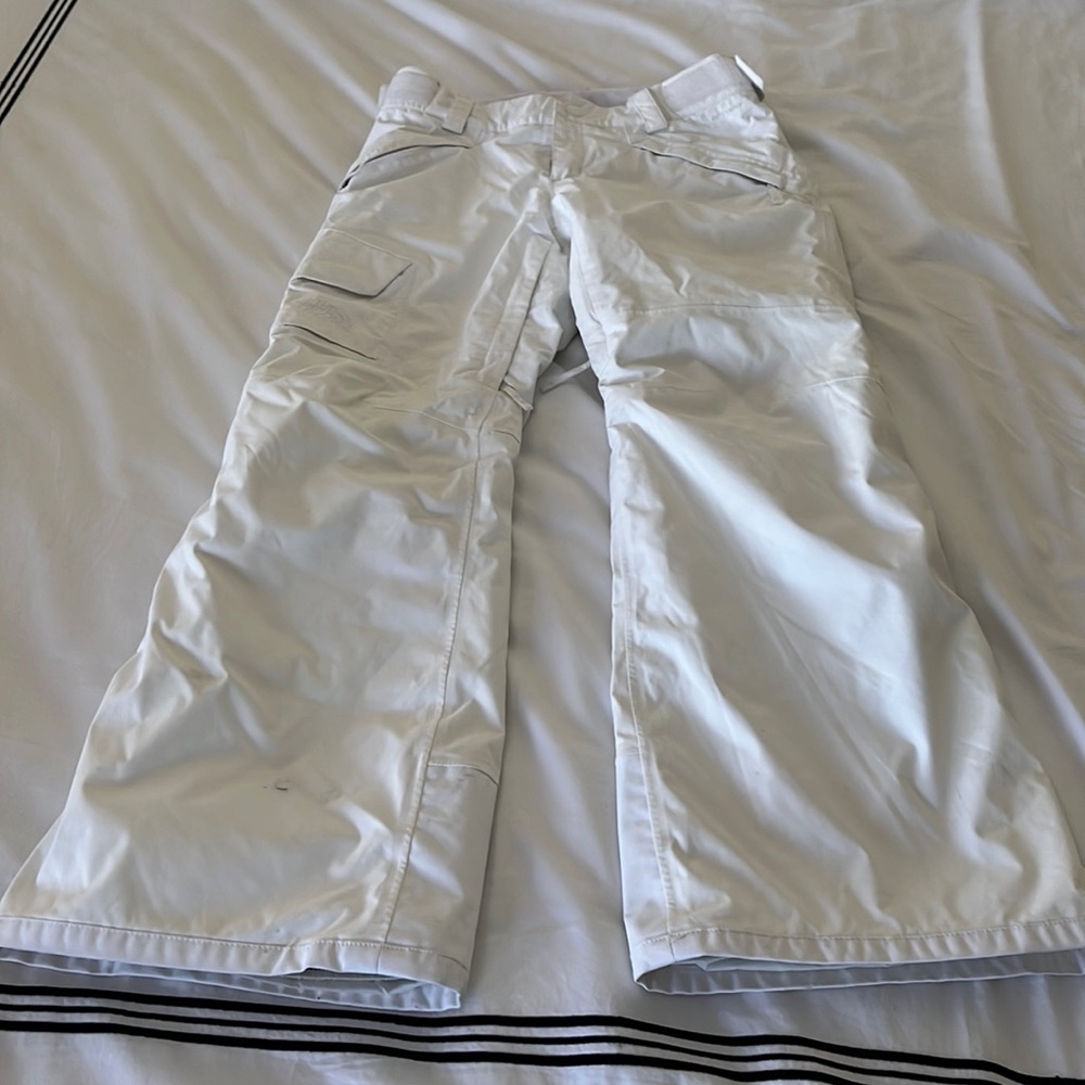 The North Face Freedom insulated pants for women, size XS, white
